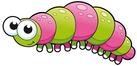 FahnenMax Aufkleber Sticker Raupe Autoaufkleber