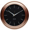 KitchenCraft Kitchen Wall Clock with Copper Effect Finish in Gift Box, Plastic, 25.5 cm, Brown