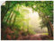 ARTland Wanddeko Wandtattoo selbstklebende Vinylfolie 80 x 60 cm Landschaften Wald Foto Grün Natürliche Torbögen durch Bäume B6UU