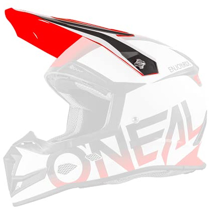 O'NEAL | Motocross-Helm-Ersatzteile | Enduro Motorrad | Ersatzschirm 5SRS Helm Race | Spare Visor 5SRS BLOCKER Helmet | Schwarz Orange | One Size