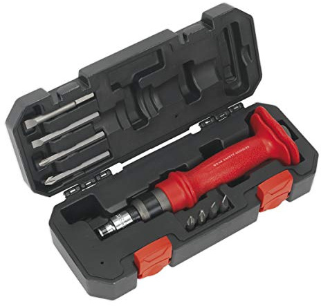 Sealey Ak2084 Impact Driver Set 10Pc Heavy-Duty Protection Grip