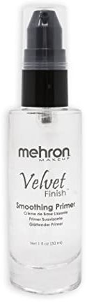 Mehron Makeup Velvet Finish Smoothing Primer Professional Pre-Foundation Skin Primer Face Makeup 1 Fl Oz 30 Ml