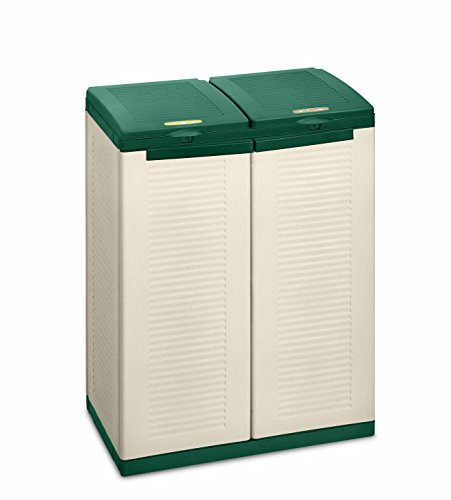 Terry, Ecocab 2, Armario Recogida Selectiva de Residuos, 2 Compartimentos. 68x39x88,7 cm