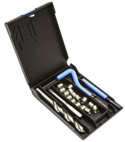 V-COIL Gewinde-Reparatur-Satz | UNC 3/8 x 16 | Gewinde Reparatursatz Kit | Gewinde-Reparatur von beschädigten oder abgenutzten Gewinden | Mit Kunststoff-Kassette