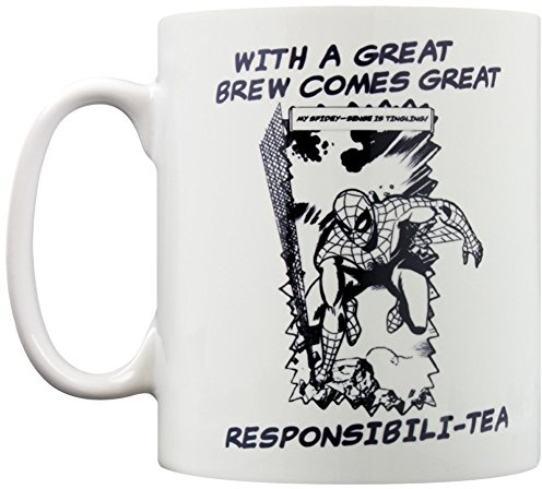 Marvel MG23465 Retro Responsibility Mug, Ceramic, Multi-Colour,315 ml
