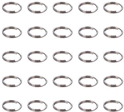PH PandaHall 190pcs Anneaux Double Jonction Anneaux Fendus en Acier Inoxydable, 8mm Anneau Bijoux Pet Porte-Clés Anneaux De Saut à Double Boucle pour Bijoux, Porte-Clés, Pompons, Petits Pendentifs