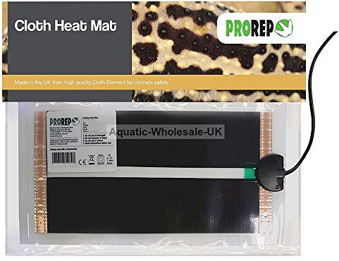 ProRep Cloth Element Heat Mat 6x11” 6W – Safe Infrared Reptile Heat Pad for Terrariums | Gentle Long-Wave Heating for Reptiles, Amphibians & Invertebrates | UK Made Reptile Heating Mat