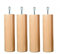 Wood Select Pied lit 25 cm Naturel Plusieurs Types de Fixation (Cadre Sommier métallique)