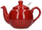 London Pottery Farmhouse Small Teapot with Infuser, Ceramic, Red, 2 Cup (600 ml)