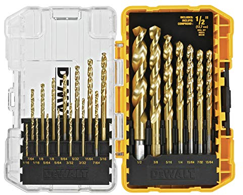 DEWALT Titanium Nitride Drill Bit Set, 21-Piece (DW1342)