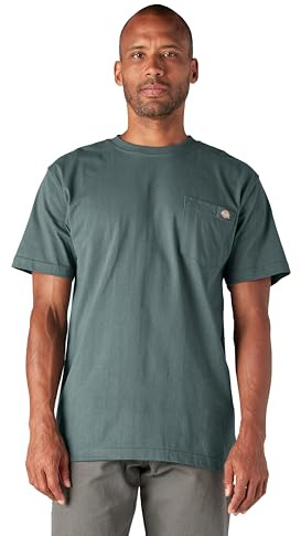 Dickies Men's Heavyweight Crew Neck Short Sleeve Tee Big-Tall T-Shirt, Lincoln Green, 3XL