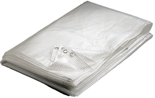 WERKA PRO - 02892 - Bâche transparente - 4 x 6 m - 160 g/m2 - En polyéthylène - Traitée contre les UV