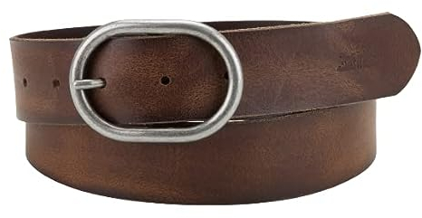 Levi's Damen Circle Buckle Core Gürtel, Braun (Brown), 95 cm (Herstellergröße: 95)