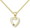 Herzchen Kette Gelbgold 333 mit Zirkonia + inkl. Luxusetui mit GRAVUR + Goldanhänger echt Gold Herzkette mit Stein wie Diamant Herz Anhänger Herzanhänger Goldkette FF510 GG333ZIFA45