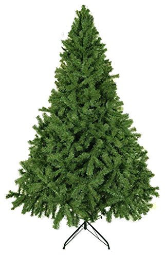 Luxury 5ft 6ft 7ft 8ft 9ft 10ft 12ft Green Artificial Christmas Trees -Bushy High Tip Count Xmas Trees (7ft / 210cm)