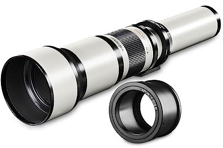 Walimex pro 650-1300mm 1:8-16 CSC Teleobjektiv für Canon EOS M - Manueller Fokus, Zoom-Teleobjektiv für Vollformat & APS-C Sensor, Ganzmetallfassung, inkl. Aufbewahrungstasche & Objektivdeckeln