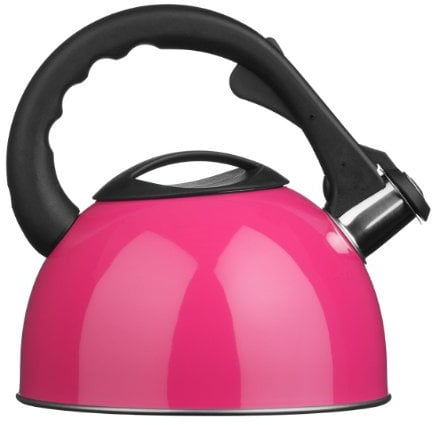 Retro & Funky COLOUR 2.5 Litre Whistling Kettle (Hot Pink)