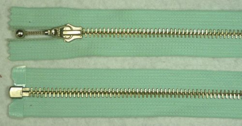 Opti Reißverschluss Metall teilbar Pendelgriff 78 cm Mint