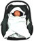 HOBEA-Germany – Einschlagdecke Fußsack für die Babyschale Sommer, Farben Sommerdecken:weiß Marine