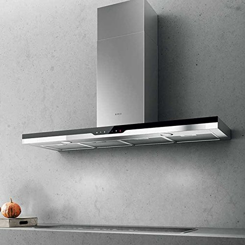 Elica Top Sense IXBL/F/60 De pared Negro, Acero inoxidable A - Campana (Recirculación, 64 dB, 50 cm, 65 cm, De pared, Negro, Acero inoxidable)