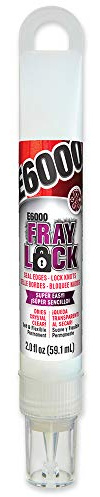 E6000 565200 Fray Lock Adhesive - 2 fl oz Hang Bottle