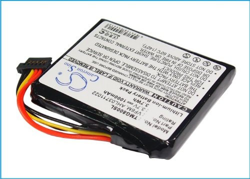 Rechargeable Battery 1000mAh for Tomtom AHL03711022, Go 820, 4EH51, VF6M, 4ER51, Go Live 820, 4EJ51