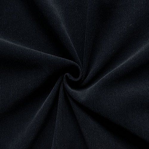 STOFFKONTOR Baumwollstoff Meterware, Feincord Babycord, Dunkel-Blau | 100% Baumwolle Feincord Babycord | Breite ca. 140 cm | Verwendung: Hosen, Jacken, Kleider, Röcke, Kissenbezüge