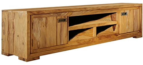 Meuble TV - Bois Massif de Palissandre huilé - Nature Brown #856