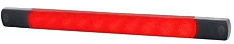 HELLA 2DA 980 887-411 Zusatzbremsleuchte - Strip Lamp - LED - 24V - Anbau - Lichtscheibenfarbe: glasklar - LED-Lichtfarbe: rot - Kabel: 2500mm - Stecker: offene Kabelenden - hinten
