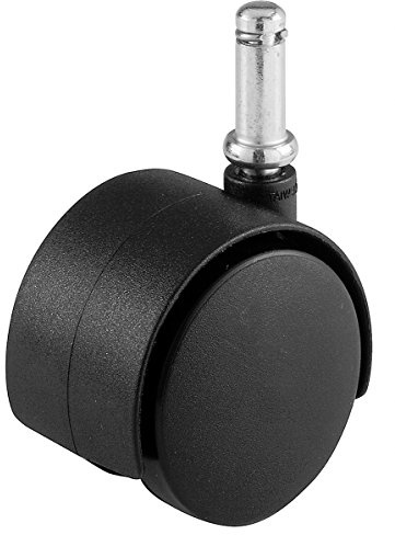 Shepherd Hardware 9674 2-Inch Office Chair Caster, Twin Wheel, 3/8-Inch Stem Diameter, 75-lb Load Capacity