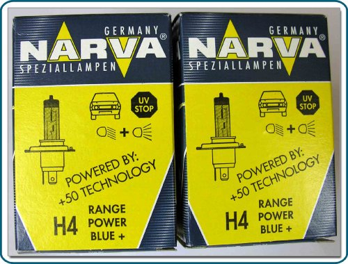 2x Narva 48677 H4 12V 60/55W P43t RPB Halogen