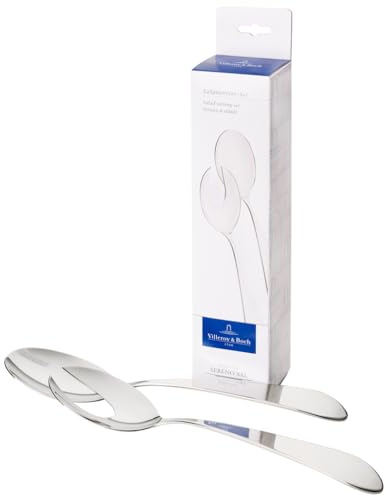 Villeroy & Boch Sereno XXL Cubiertos para ensalada, 2 piezas, Acero inoxidable