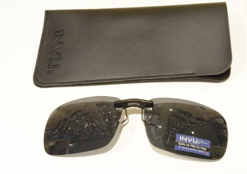 INVU Polarisierte Sonnenbrille, fixiert, unsichtbar, 2401, mit grauen Gläsern, 100 % UV-Block, Sunglasses Polarized