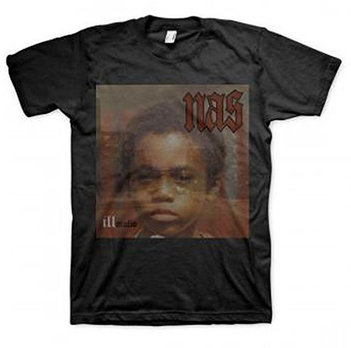 T-Shirt, Design: Nas Illmatic, schwarz, X-Large