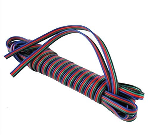 Mintice 5 metri Cavo del connettore del cavo di prolunga a 4 pin Per la striscia luminosa a LED 3528 5050 RGB 22AWG