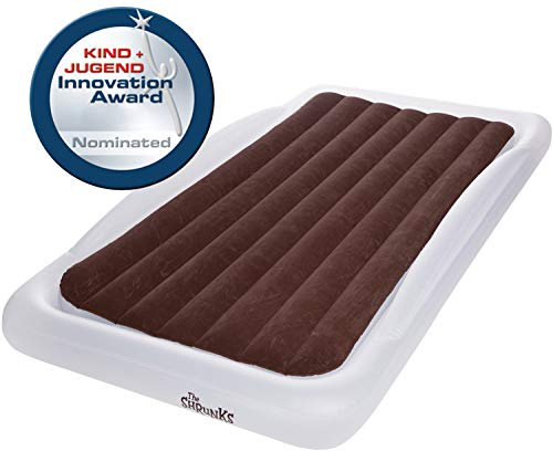 Materasso gonfiabile da viaggio Shrunks per bambini e adulti con pompa elettrica, letto gonfiabile portatile per viaggi, campeggio, pigiama party o casa, letto singolo | Twin-Sized 200 by 110 cm