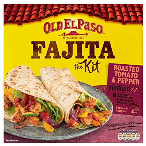 Old El Paso Roasted Tomato and Pepper Fajita Kit, 500g