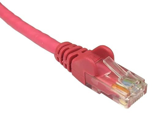 World of Data 5m PINK CAT6 Network Cable - Ethernet - LAN - Patch - Compatible with Internet, Broadband, Router, Hub, Modem-10/100/1000 - Gigabit