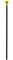Party Discount KES60652 Spazierstock Diamant mit goldenen Facetten, ca. 120cm