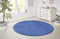 Hanse Home Nasty Teppich Rund – Wohnzimmerteppich Flauschiger Kurzflor Einfarbig Unifarben für Esszimmer, Wohnzimmer, Kinderzimmer, Flur, Schlafzimmer, Küche – Uni Blau, 133cm