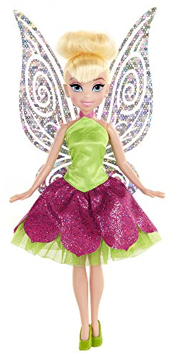Disney Fairies Classic Tink with Dress Doll, Pink/Green
