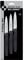 Mercer Culinary Millennia 3-Inch Paring Knife Knives-Slim (3-Pk.), Stainless Steel, Black, 15x10x3 cm