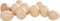 JOWE 10er-Set Holz-Eier 3x2,5cm Ostereier Ostern handbearbeitet zum Basteln Vollholz