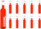 10 leere Glasflaschen 500 ml BOR Flasche Saftflaschen Flaschen mit Schraubverschluss zum selbst Abfüllen 0,5 Liter l Likörflaschen Schnapsflaschen Essigflaschen Ölflaschen Höhe 32 cm, von slkfactory