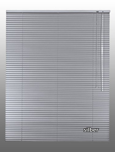 Alu-Aluminium Jalousie Rollo Jalousette 70 x 120 cm / 70x120 cm in Farbe silber - Bedienseite rechts