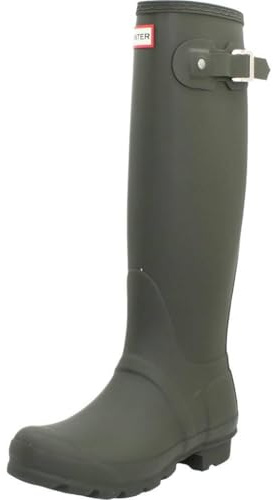 Hunter Original Tall, Stivali di Gomma Donna, Dark Olive, 36 EU