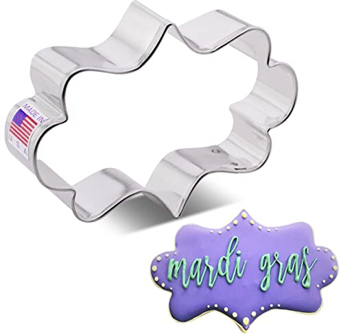 Fancy Plaque Cookie Cutter by Ann Clark Cookie Cutters