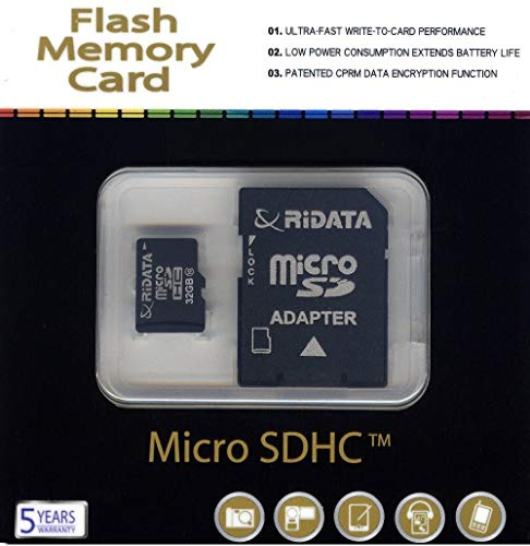 Carte memoire Micro SD RiDATA 32 Go classe 10 + Adaptateur clef USB