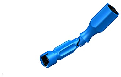 CFH Universal Montageschlüssel für WC-Sitz WSM 850 - Toilettensitz Befestigung mit Gelenk, Mit 10 mm und 13 mm Einsatz, Ist für die meisten WC Befestigungen geeignet