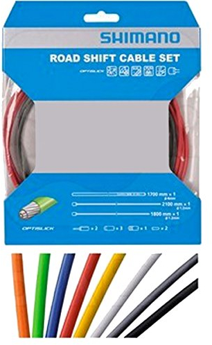 SHIMANO Optislick Derailleur Cable and Housing Set - Blue, One Size
